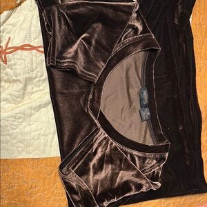 Element Brown Velvet Top